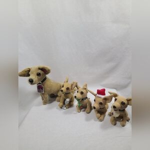 Taco Bell Dog Plush chihuahua lot 1990s-2000s- no sound